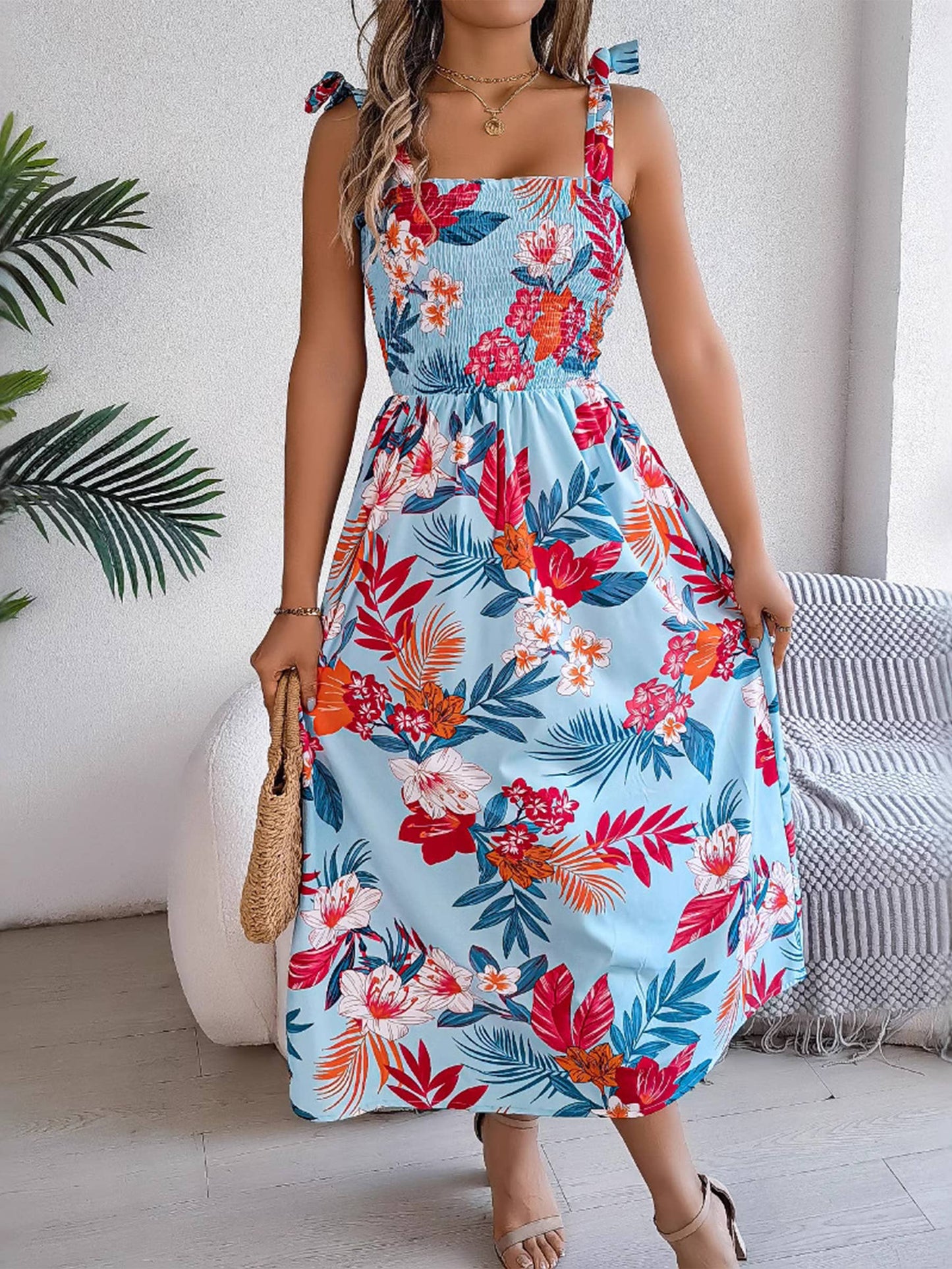 Waist Strap Resort Dress