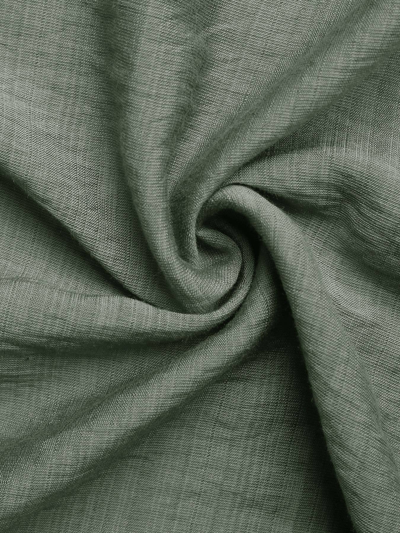 Ruffled Sleeves Panelled Stand-Up Collar A-Hem Dress