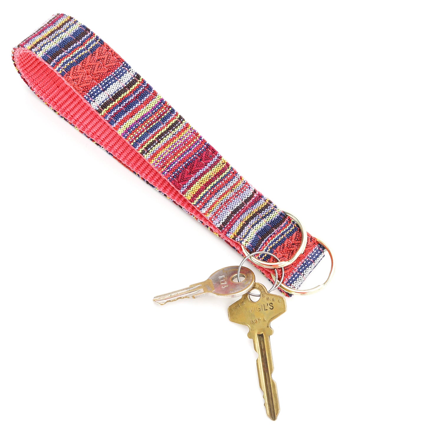 Sarape Beach Blanket Key Chain Wristlet Fob