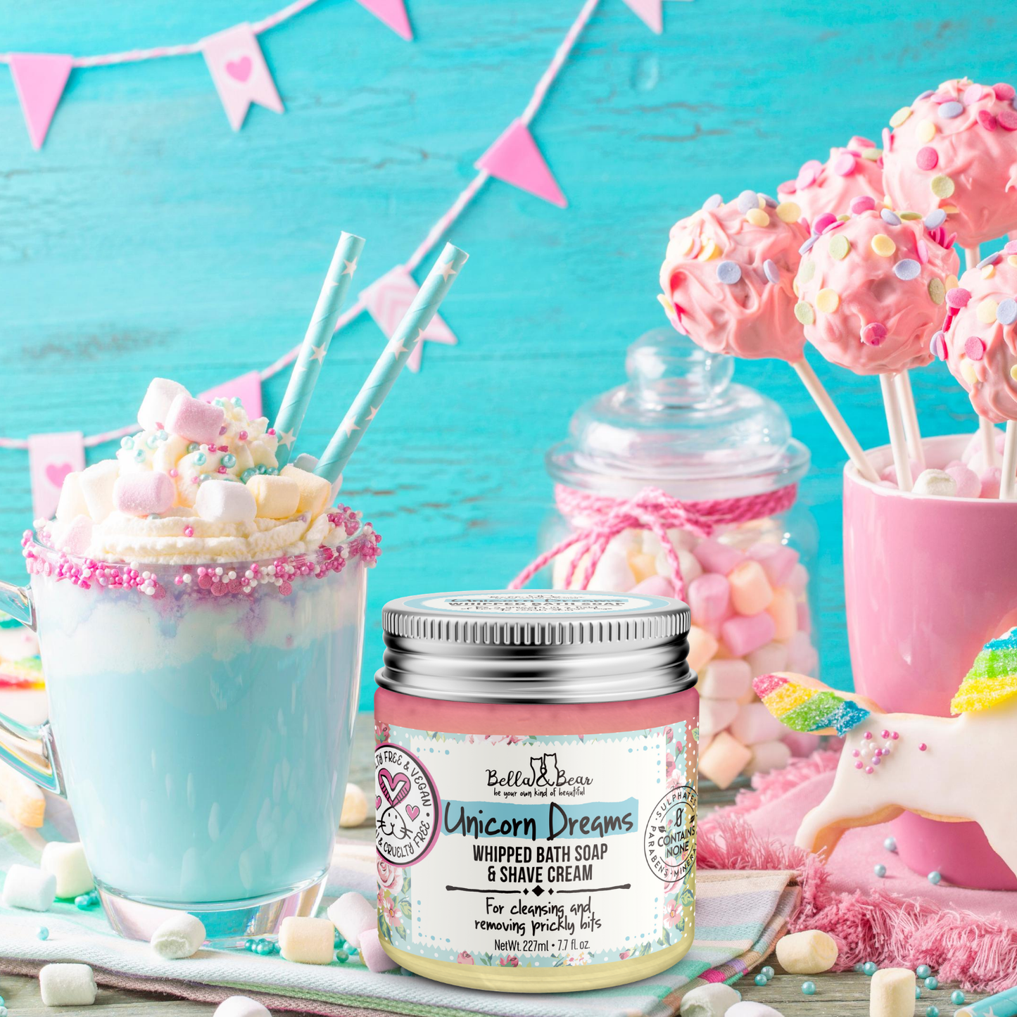 6.7oz Unicorn Dreams Bath Soap | Shave Cream | Moisturizer