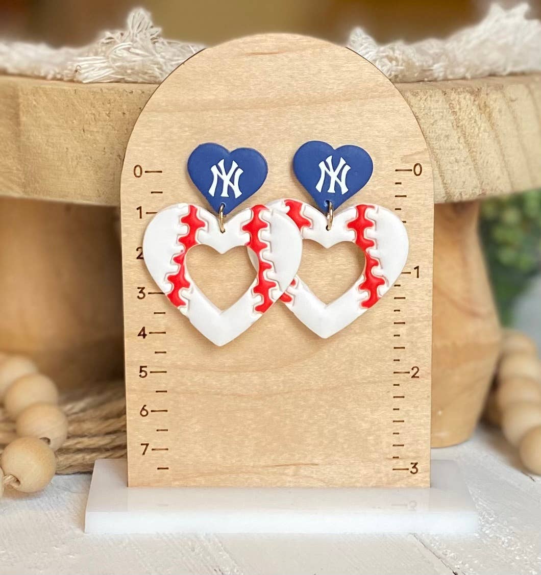 Astros Baseball Earrings