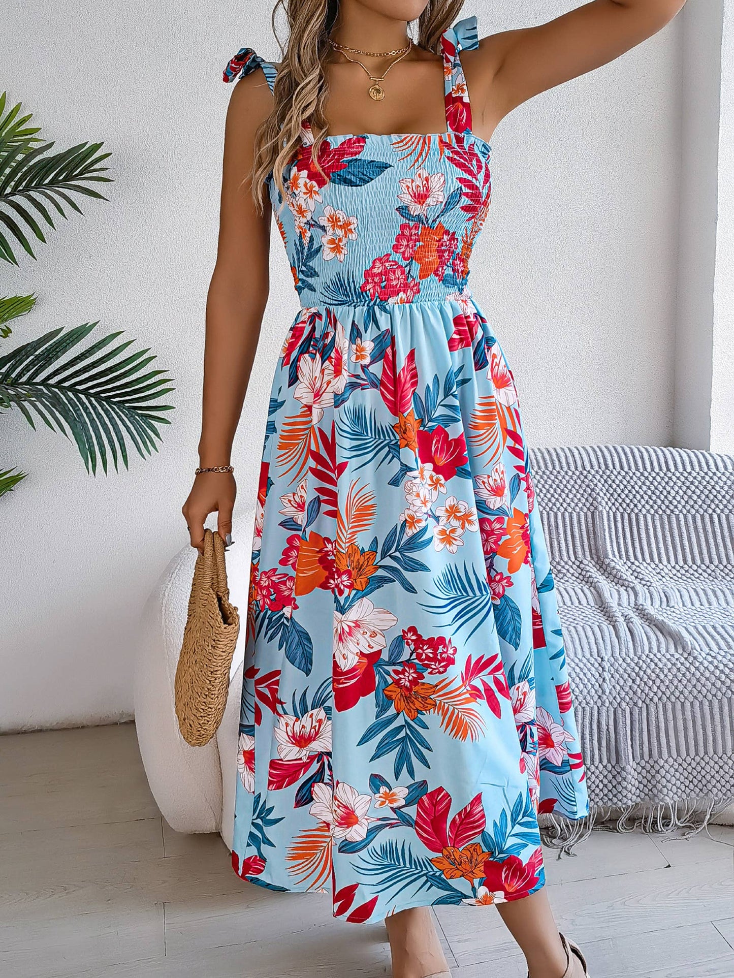 Waist Strap Resort Dress