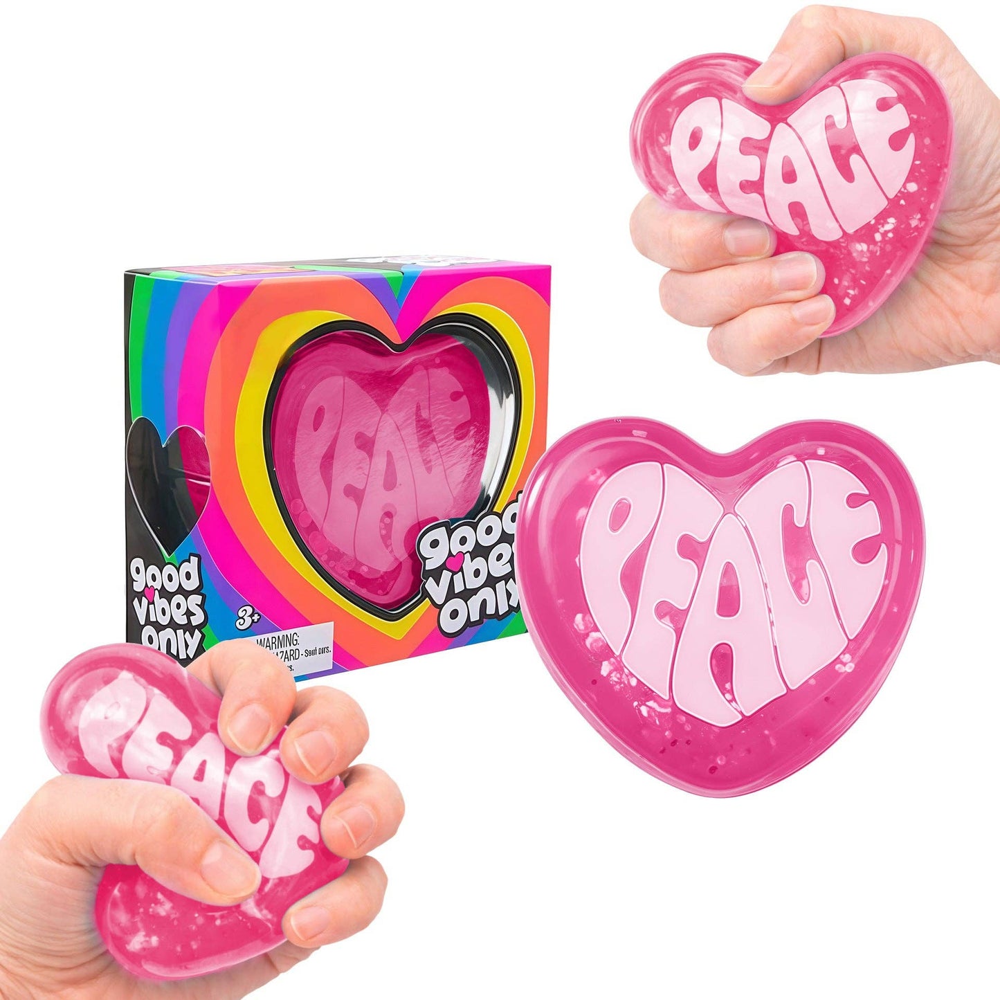 Glitter Heart Squishy Soft Stress Relief Toy Slow Rising