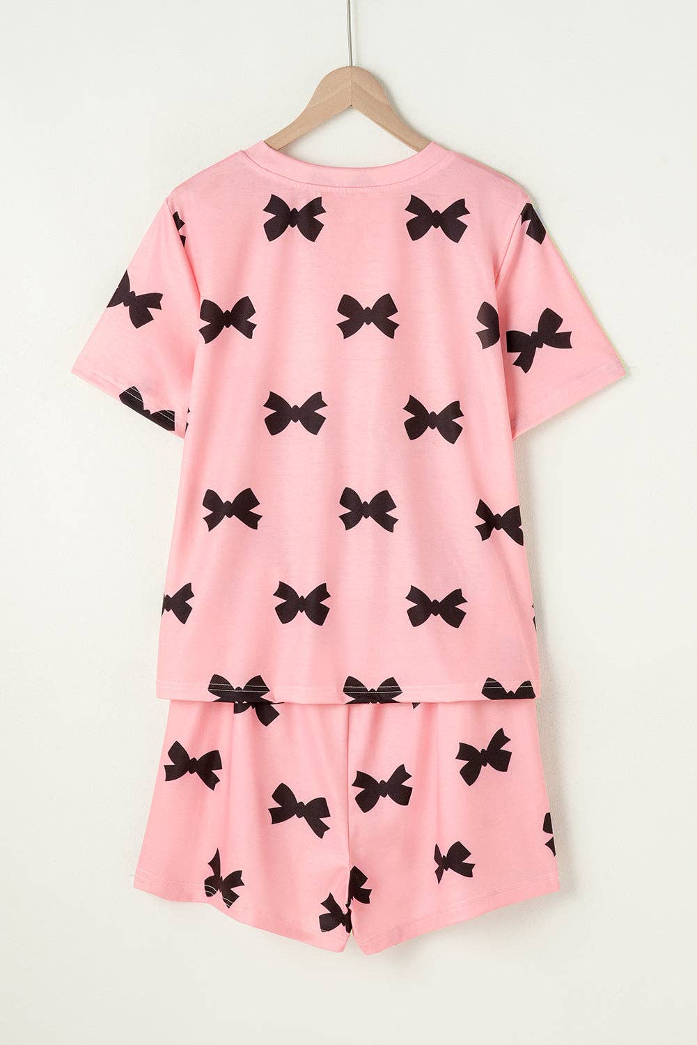 Bow Top And Shorts Lounge Set
