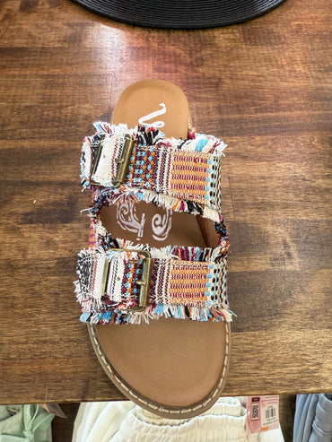 Mackenzie Multi Cream Sandals