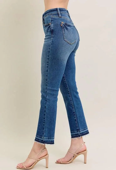 Vintage Wash Kick Flare Jeans