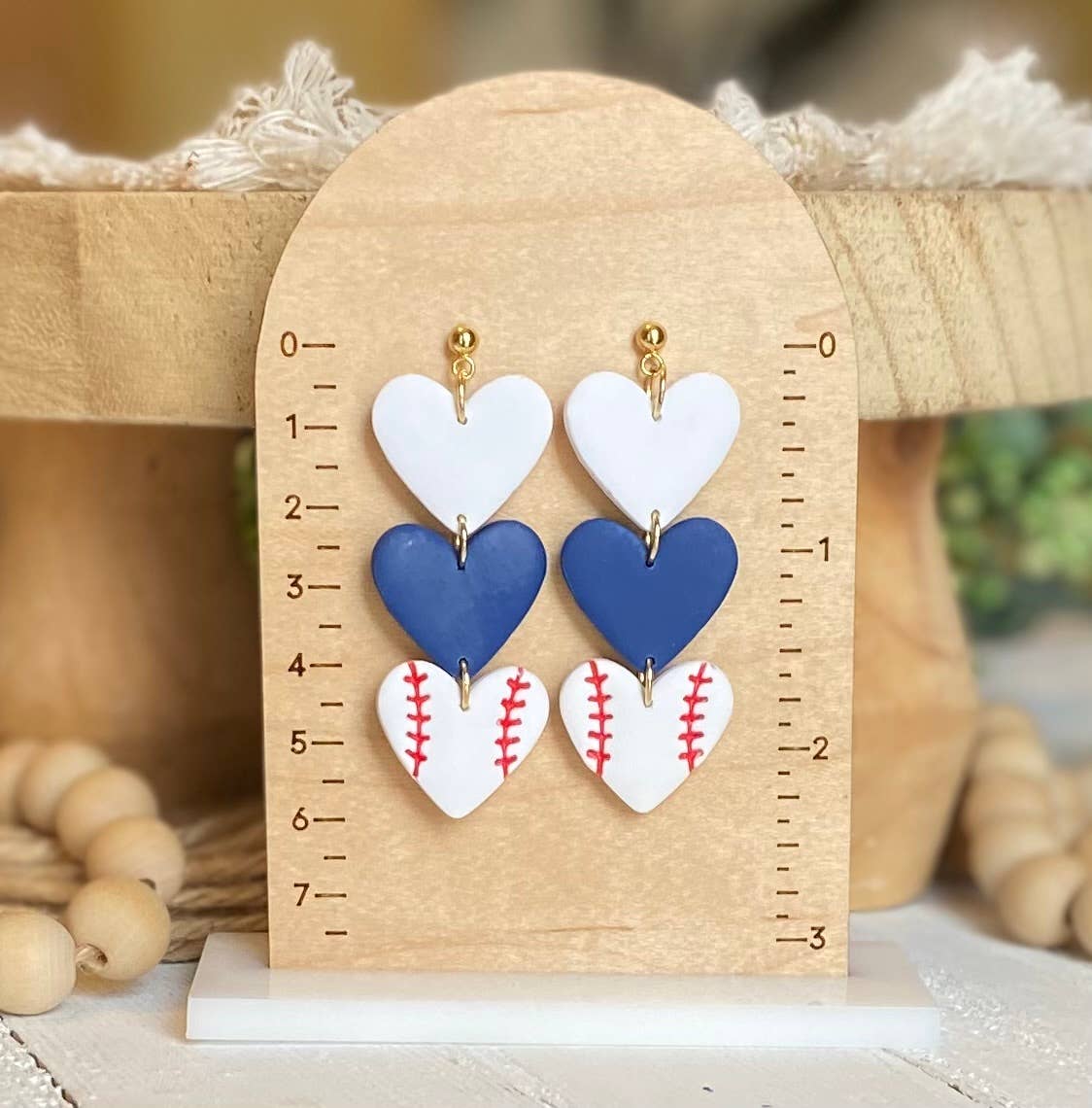 Astros Baseball Earrings