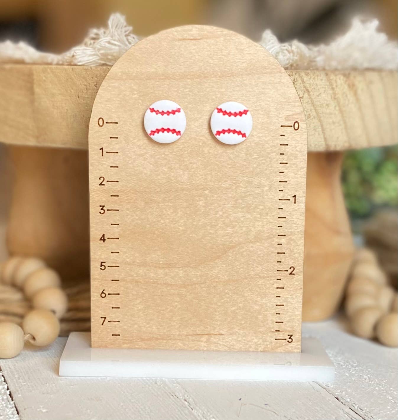 Astros Baseball Earrings