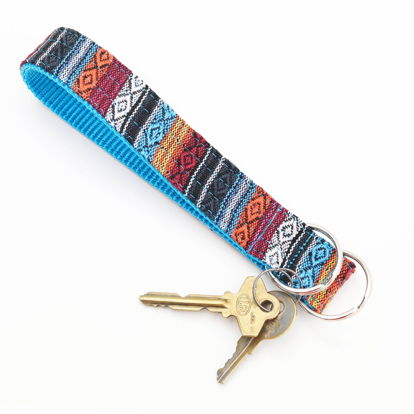 Sarape Beach Blanket Key Chain Wristlet Fob
