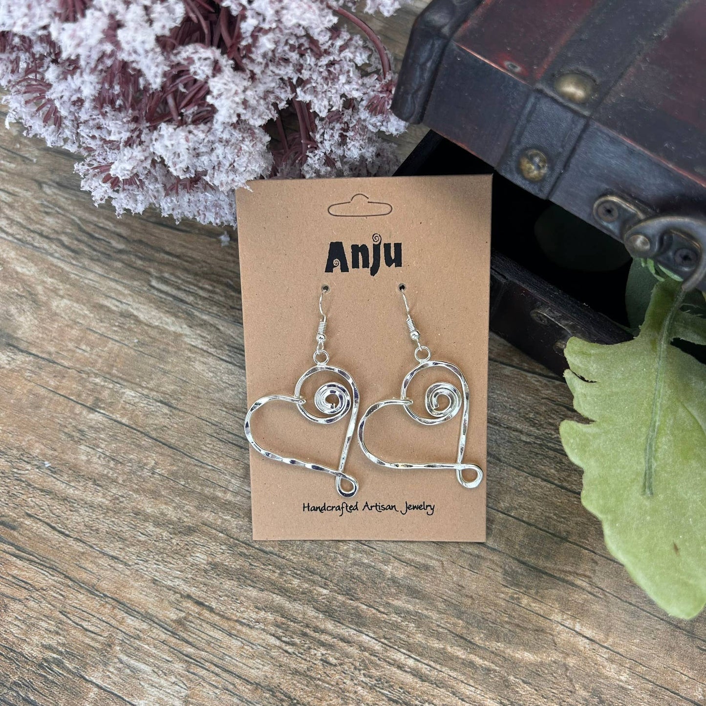 Silver Plated Earrings - Smaller Size Heart