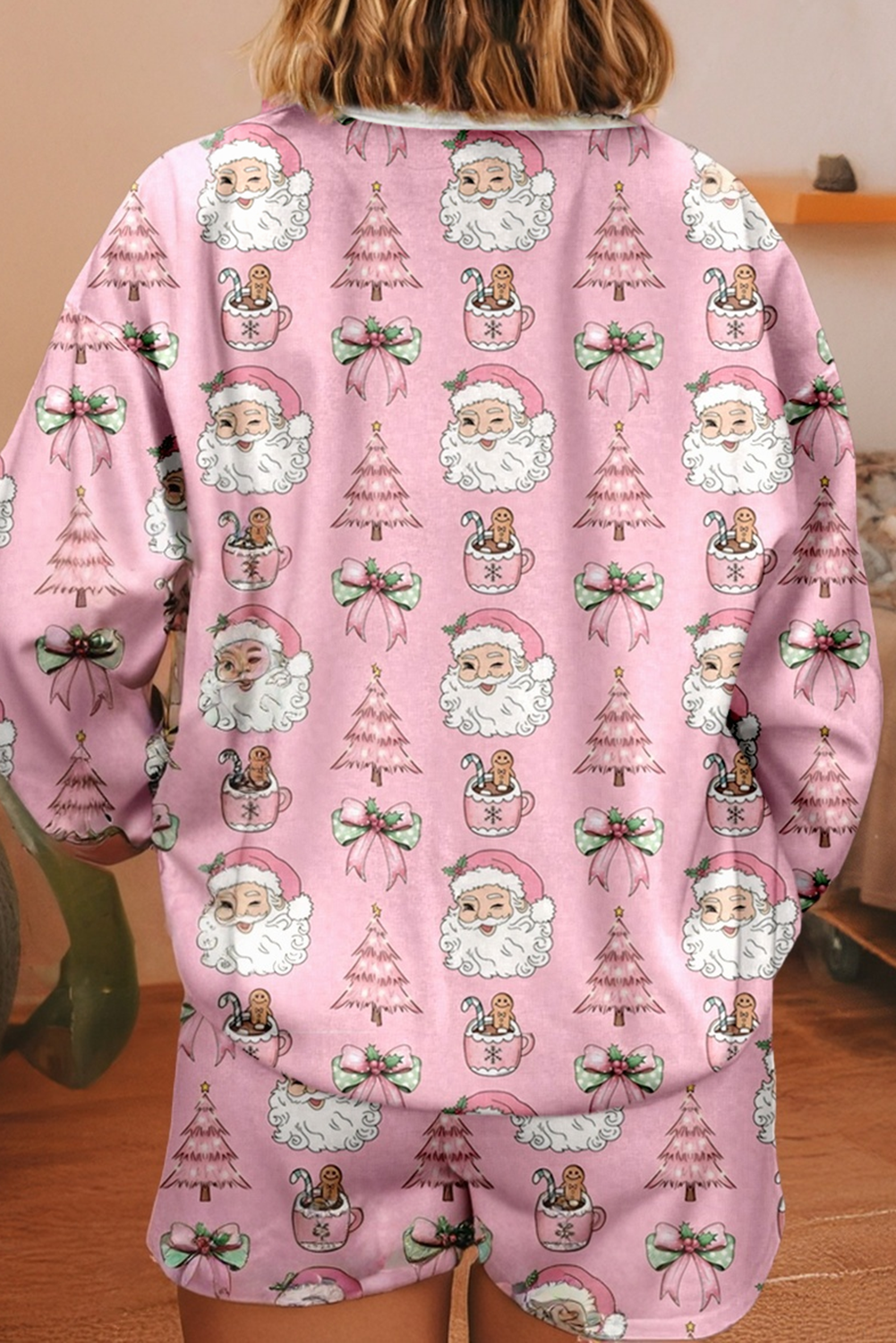 Christmas Fashion Print 2pcs Lounge Short Set