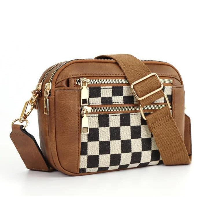 Checkered Crossbody Bag