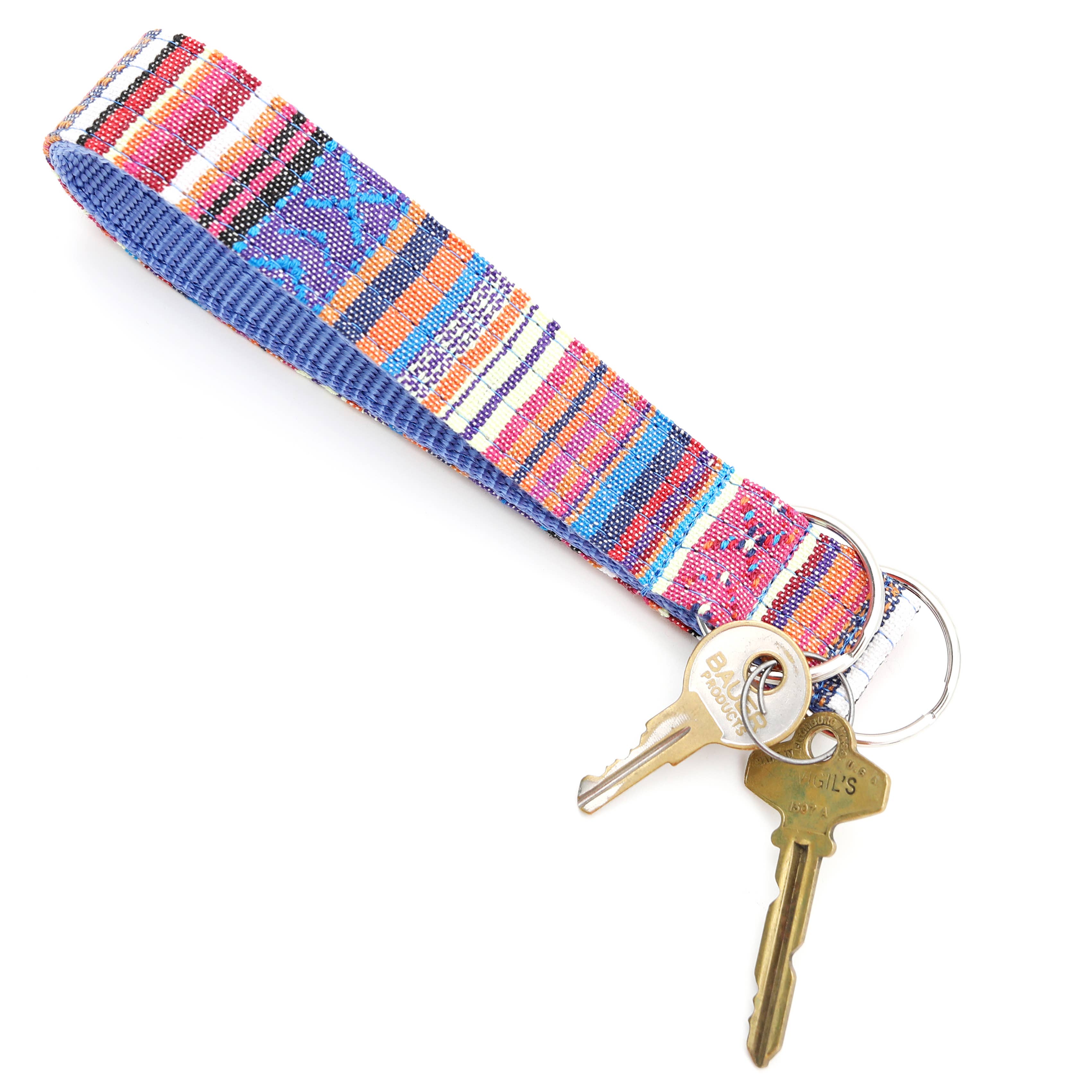 Sarape Beach Blanket Key Chain Wristlet Fob