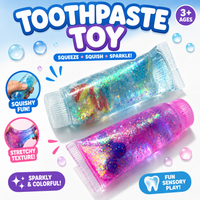 Glitter Toothpaste Squishy Toy – Stretchy Sensory Fidget