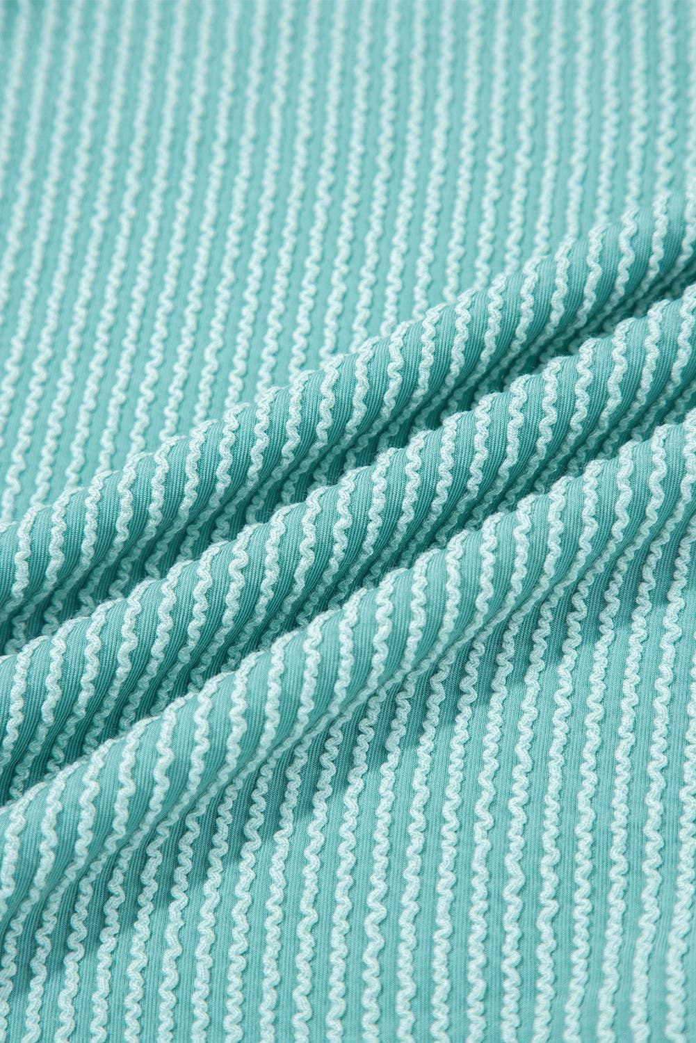 Colorblock Corded Knit Long Sleeve Henley Top