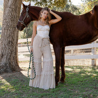 Desert Dream Cloud Pant Tiered Lace & Net Trims