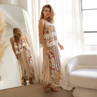 Artisan Boho Floral Wide-Leg Pant