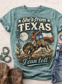 She's From a Texas I Can Tell Exclusive Graphic Tee