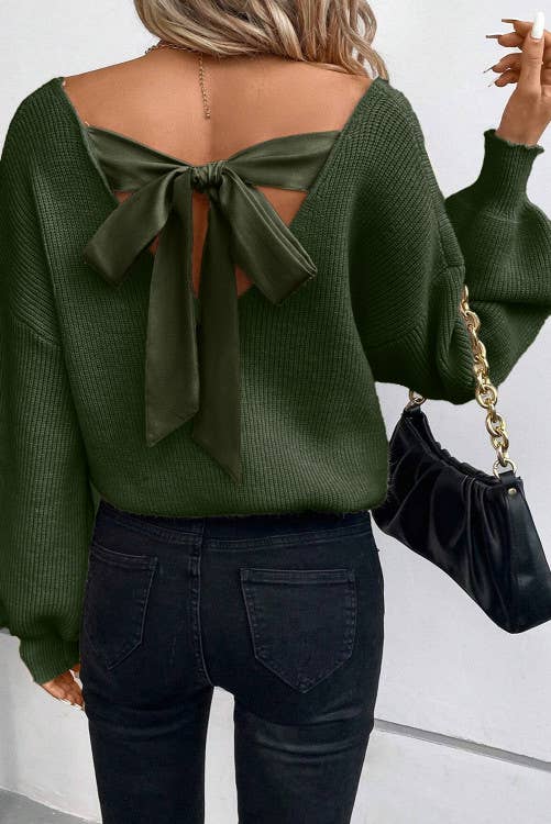 Bow Back Sweater  