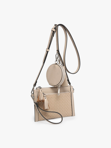Mirabel Woven Double Zip Crossbody/Wallet