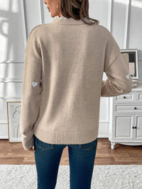 Valentine's Day V-Neck Love Sweater