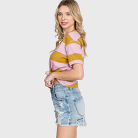 SUPER HIGH RISE RIGID PATCHED MOM SHORTS