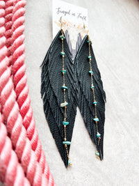 Leather Shoulder Dusters | Black