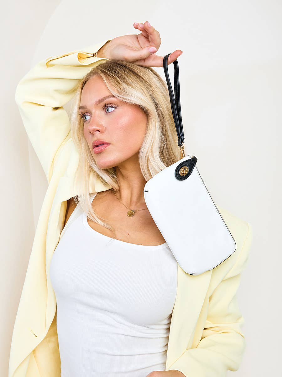 Kendall Twist Lock Crossbody/Wristlet Bag