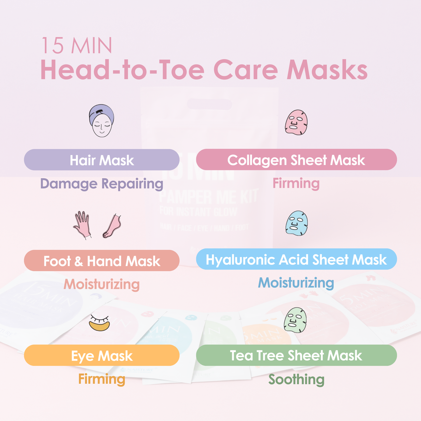 15 Min Pamper Me Kit – K-Beauty Self-Care