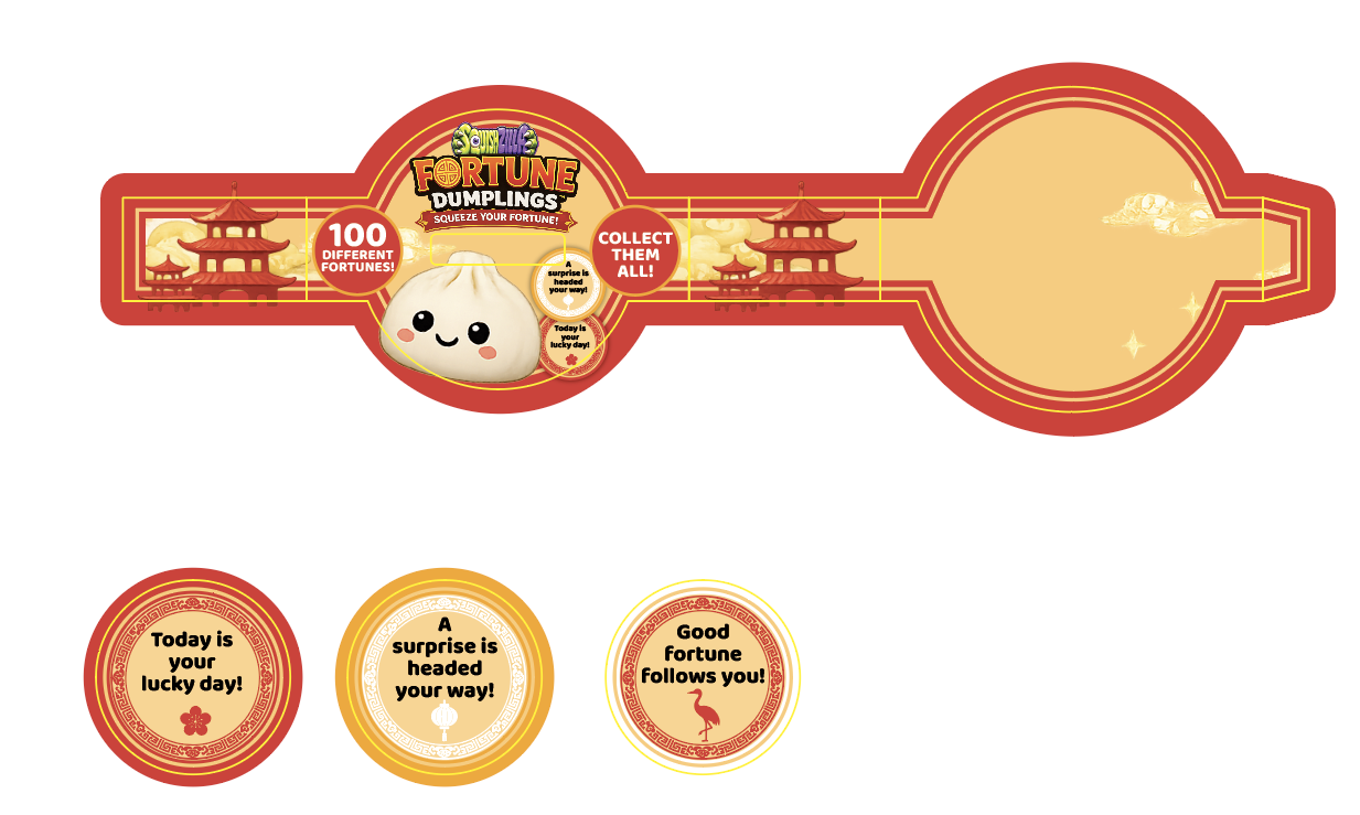 Fun Doh Mystery Fortune Cookie Squishy Dumpling