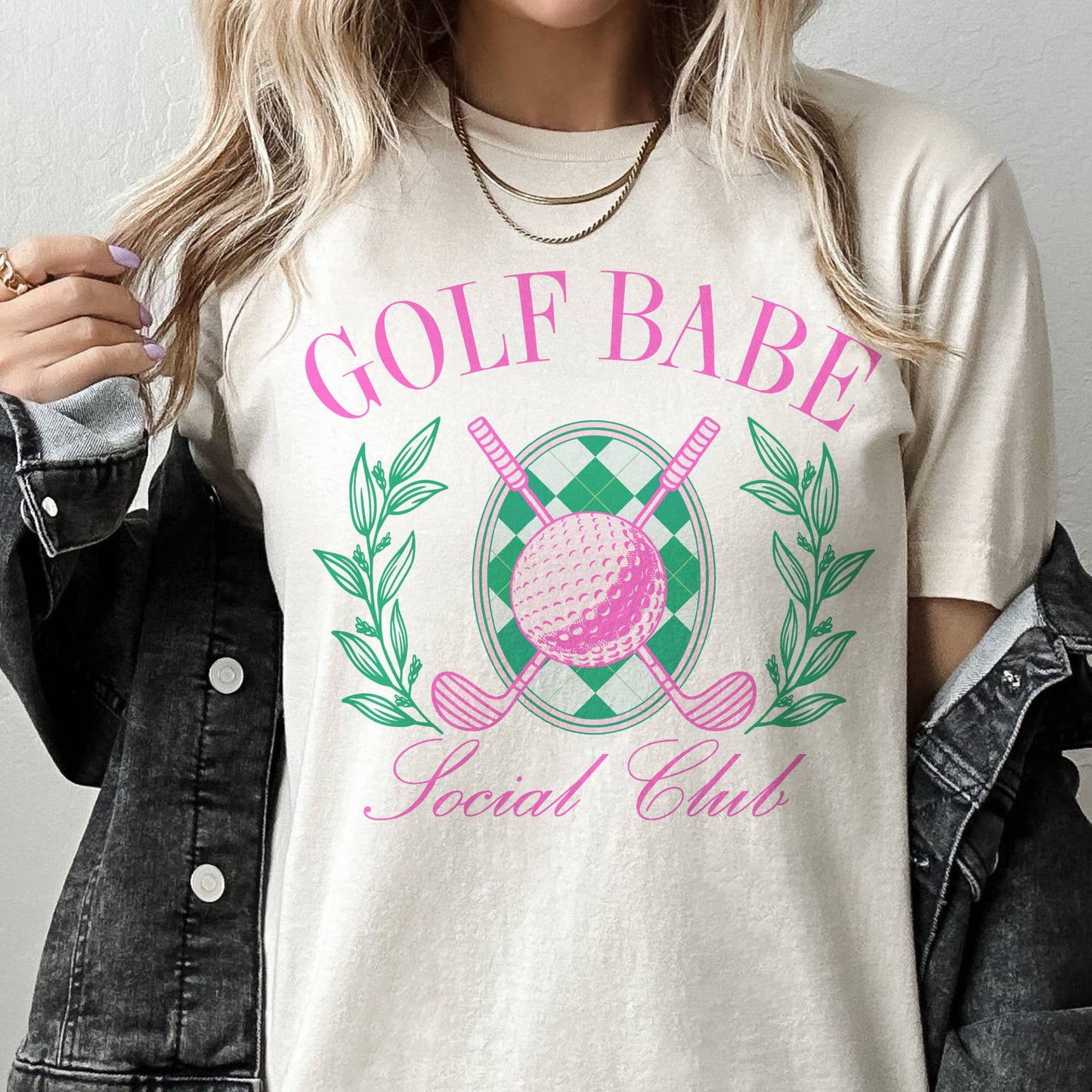 Golf Babe Pink Social Club Country Graphic Tee