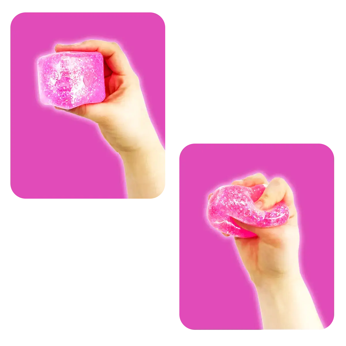 Fun Doh Squish & Squeeze Sparkle Cube