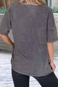 Kindness Butterflies Graphic Mineral Wash Loose Tee