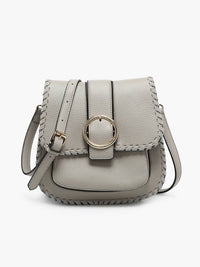 Sandra Buckle Flapover Crossbody Bag | M2618