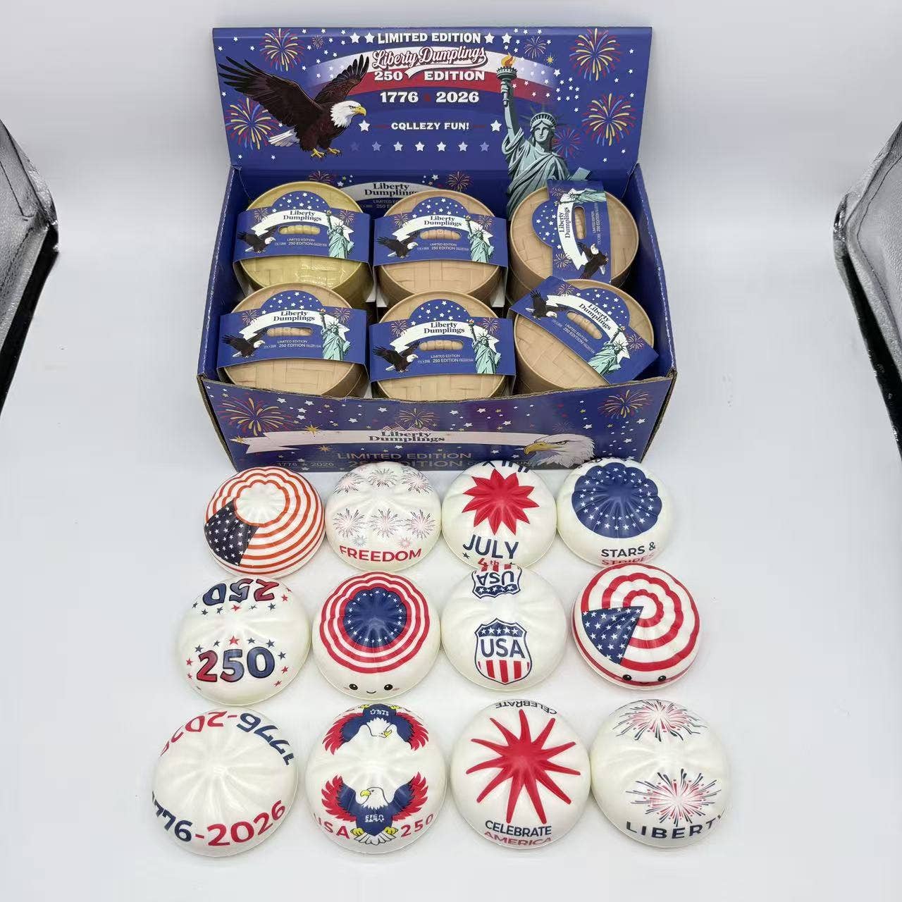 Dumpling Shape Squishy USA Theme