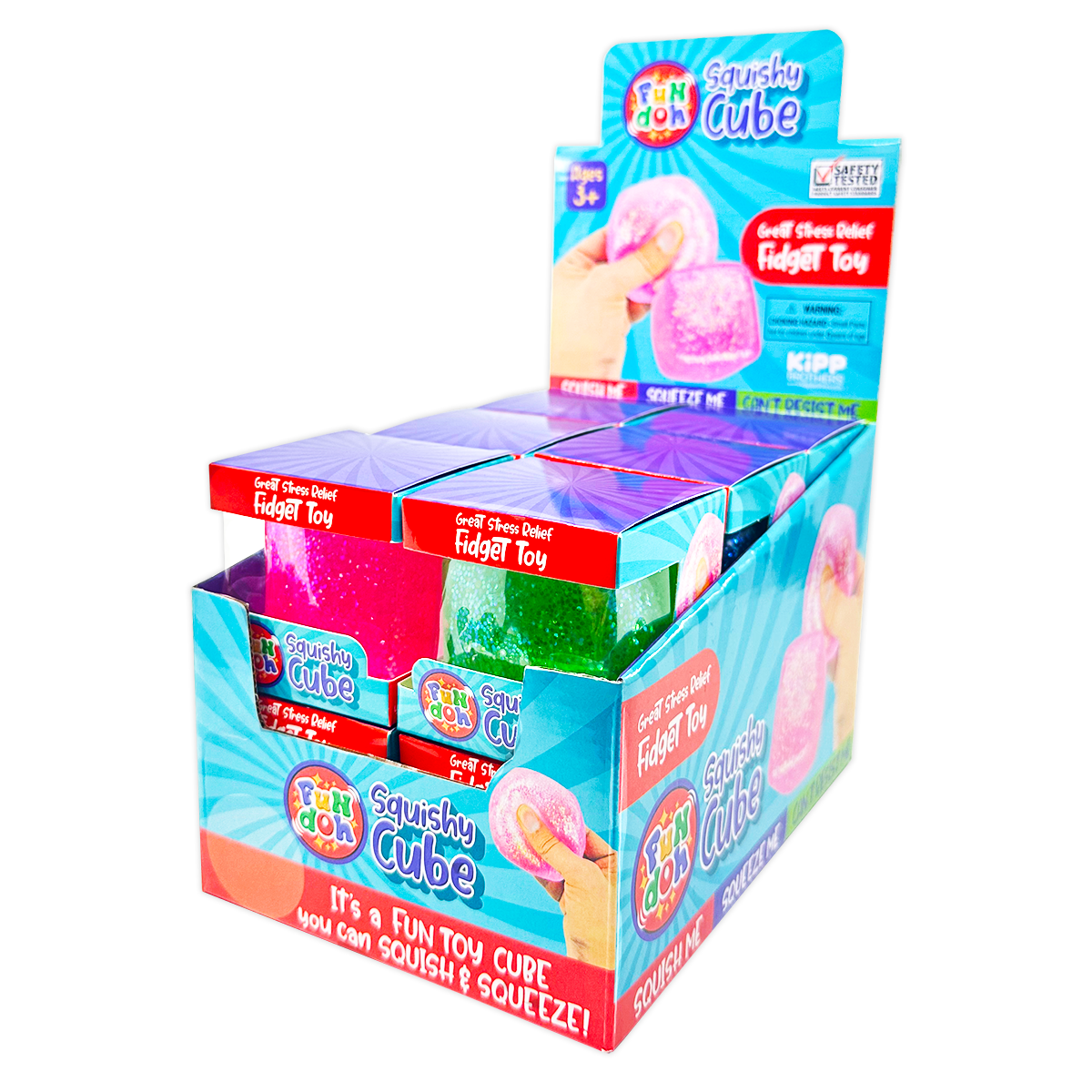 Fun Doh Squish & Squeeze Sparkle Cube