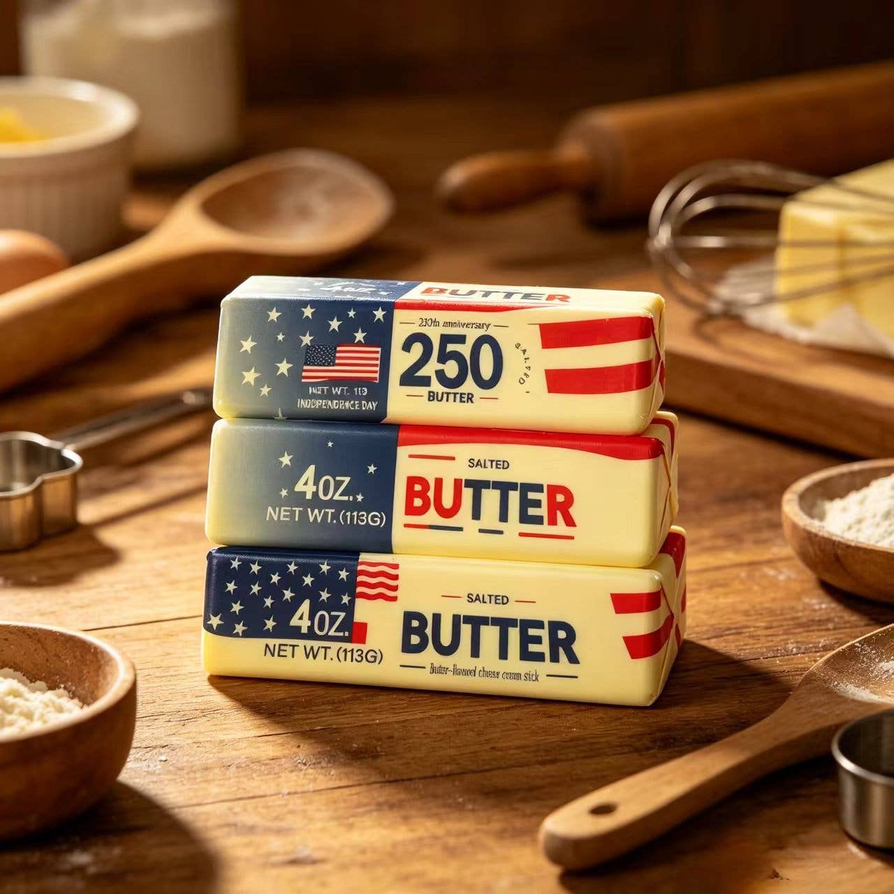 Butter Squishy USA Theme Stress Relief Toy