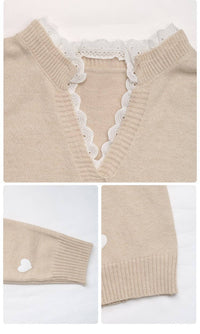 Valentine's Day V-Neck Love Sweater