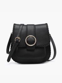 Sandra Buckle Flapover Crossbody Bag | M2618