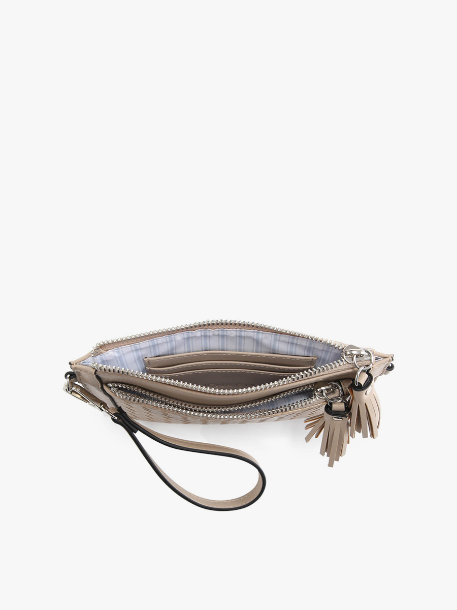 Mirabel Woven Double Zip Crossbody/Wallet