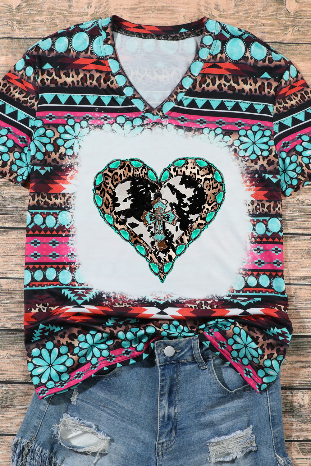 Aztec Heart Graphic Tee