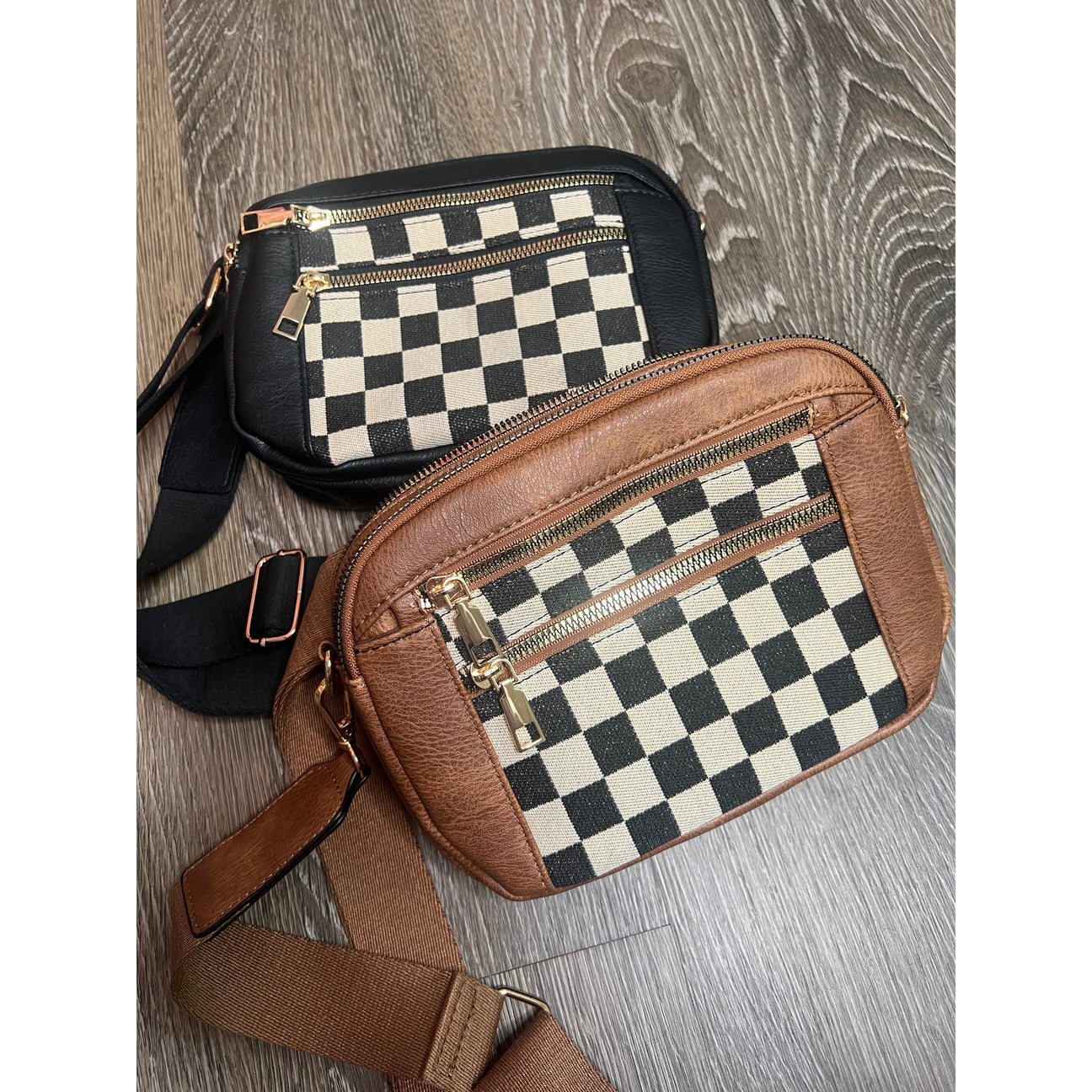 Checkered Crossbody Bag