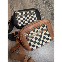 Checkered Crossbody Bag