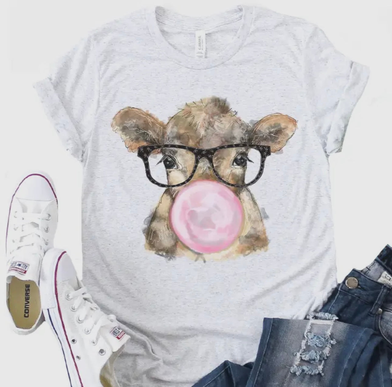 Cow Bubble Gum Graphic Tee