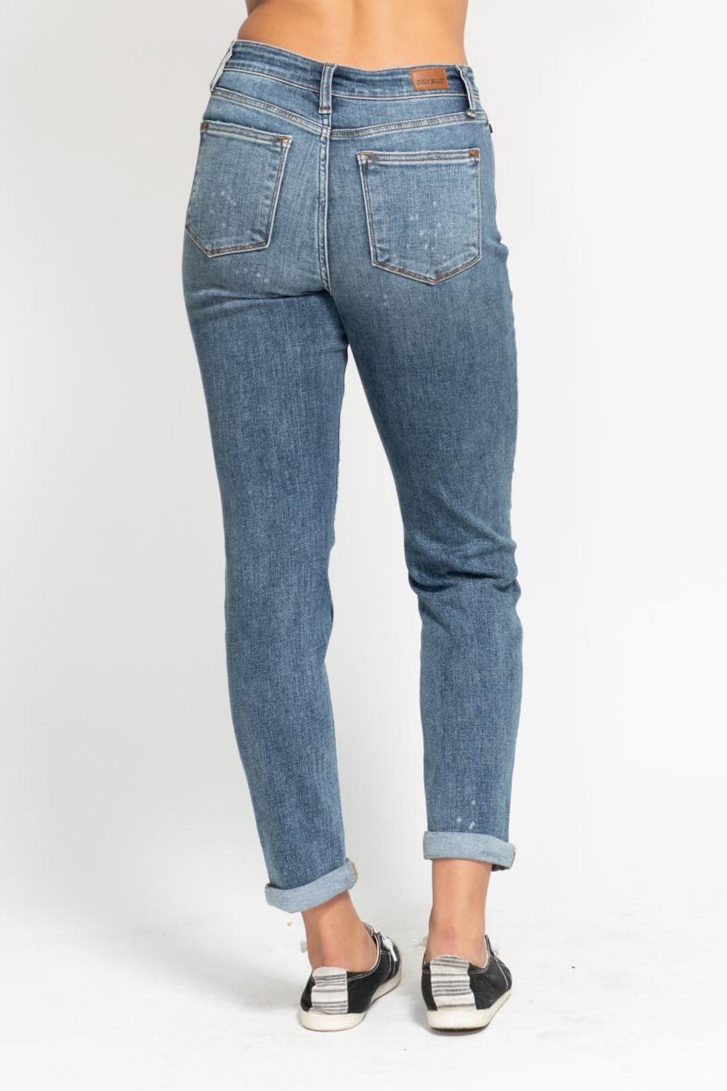 Hi-Rise Bleach Splash Jean