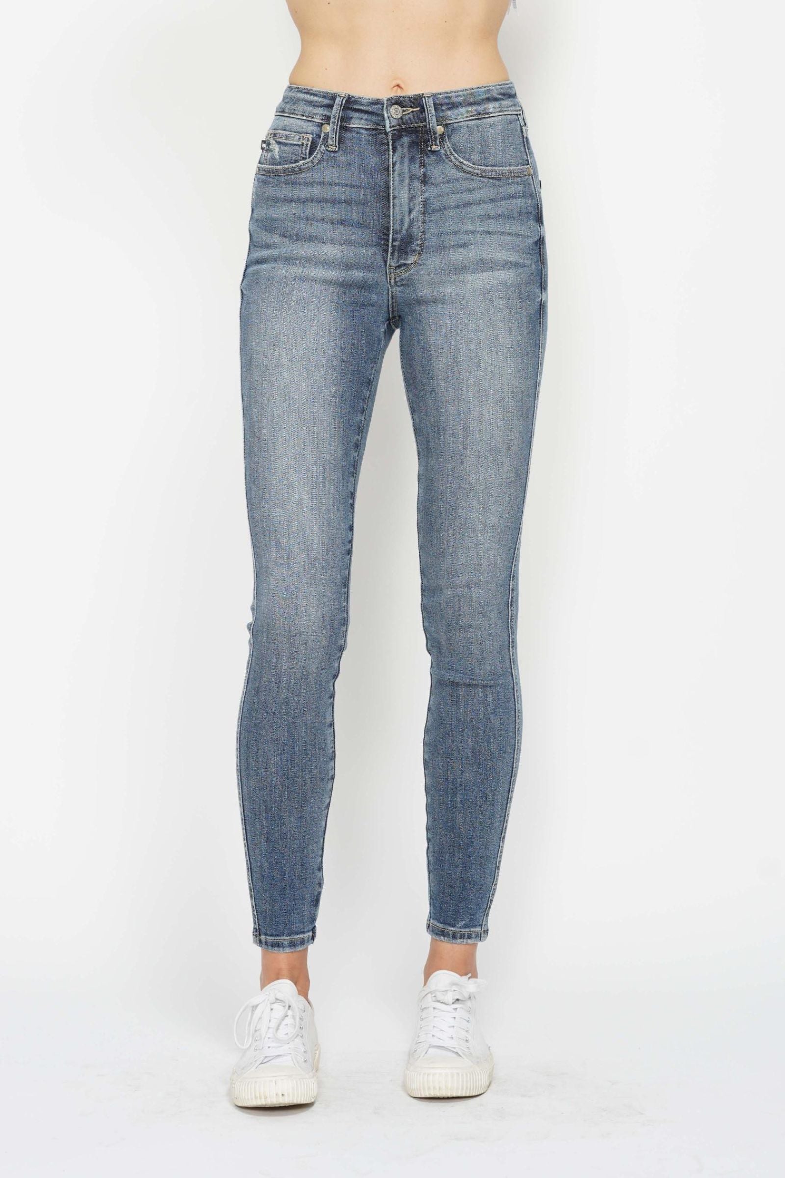 Contrast Wash Skinny Jean