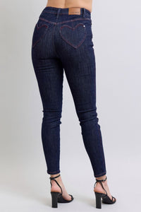 Heart Shaped Pocket Skinny Jean