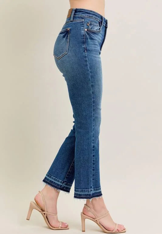 Vintage Wash Kick Flare Jeans