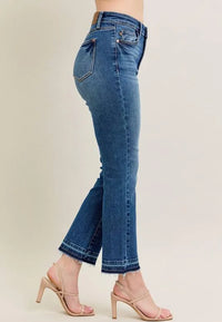 Vintage Wash Kick Flare Jeans