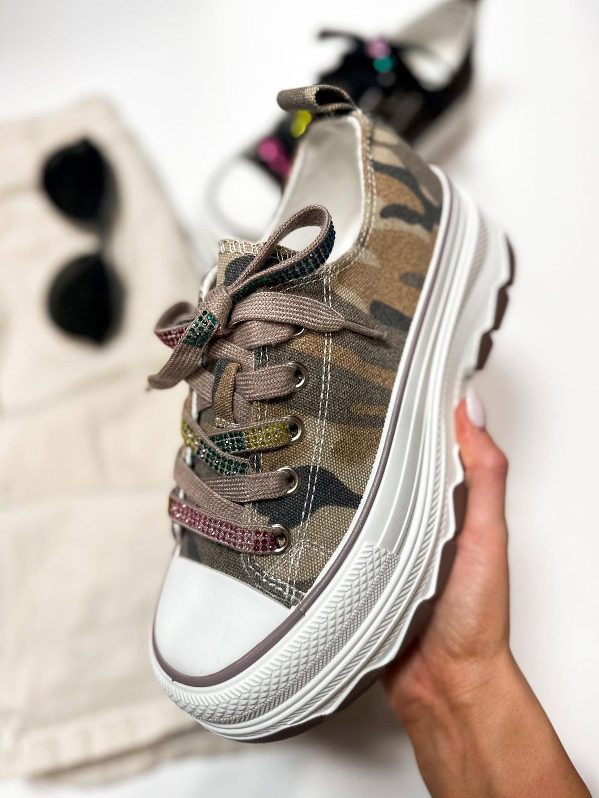 Piper Camo Sneakers
